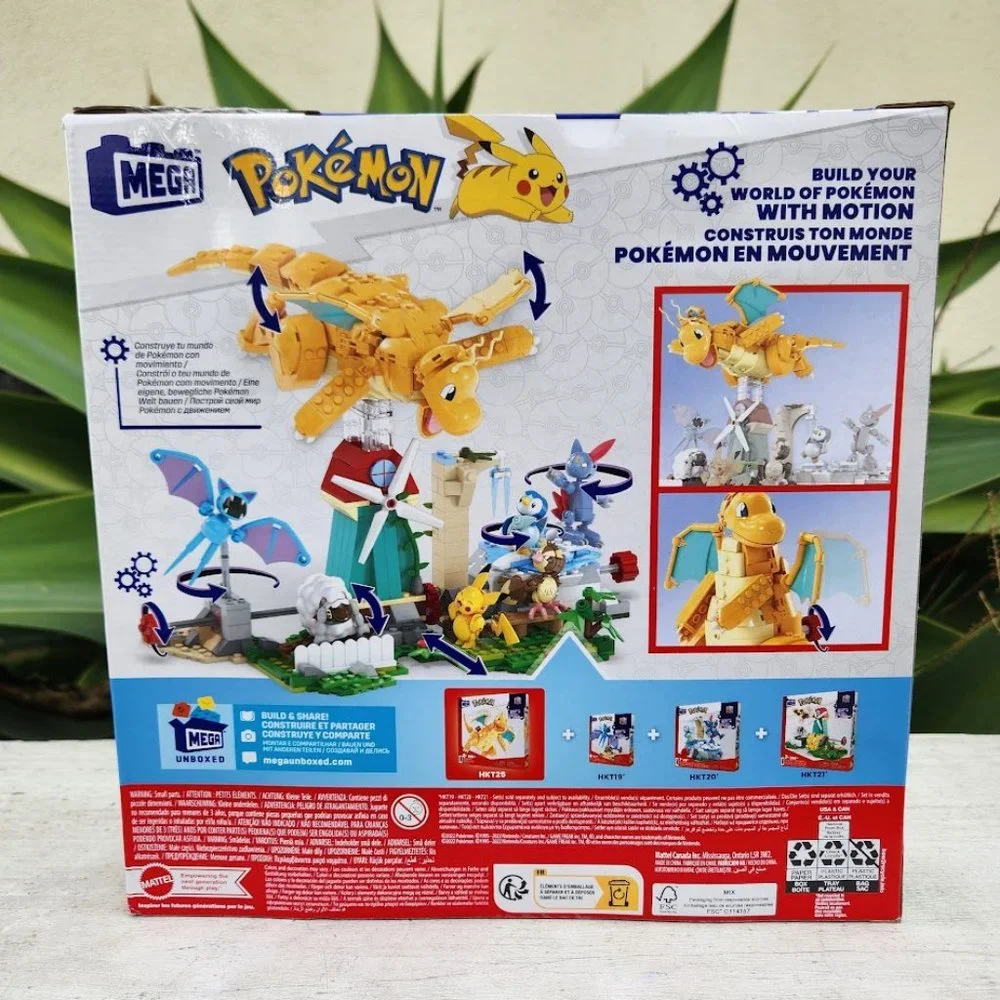 NEW Dragonite MEGA Pokémon Action Figure Building Toys Set LEGO COMPATIBLE 387